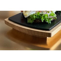 ��r - Thor M � milli planki, egetr�splanke serveringsfad med faux sten indl�g 