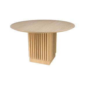 Cirkelline bord udfrt i Egetr & Linolie washed R Kalk